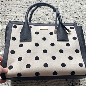 Kate Spade polka dot carry all purse